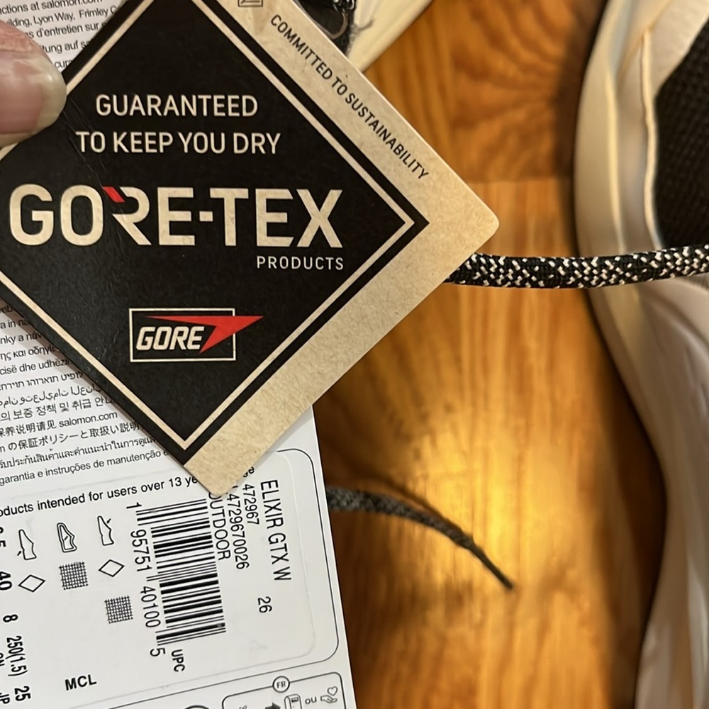 Salomon Elixir Gore-Tex Size 8 NWT NWT - image 12